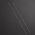 mahārha Silver Heart Trail Anklet