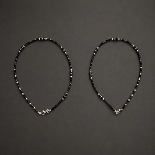Noir Micro Cyrsta Anklet