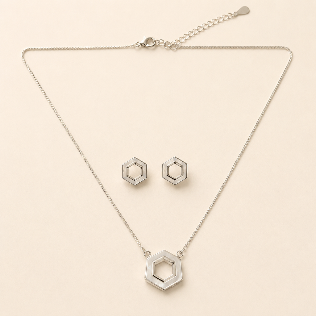 Lustre Hexa Necklace Set