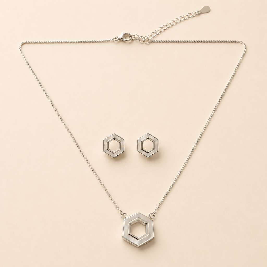 Lustre Hexa Necklace Set