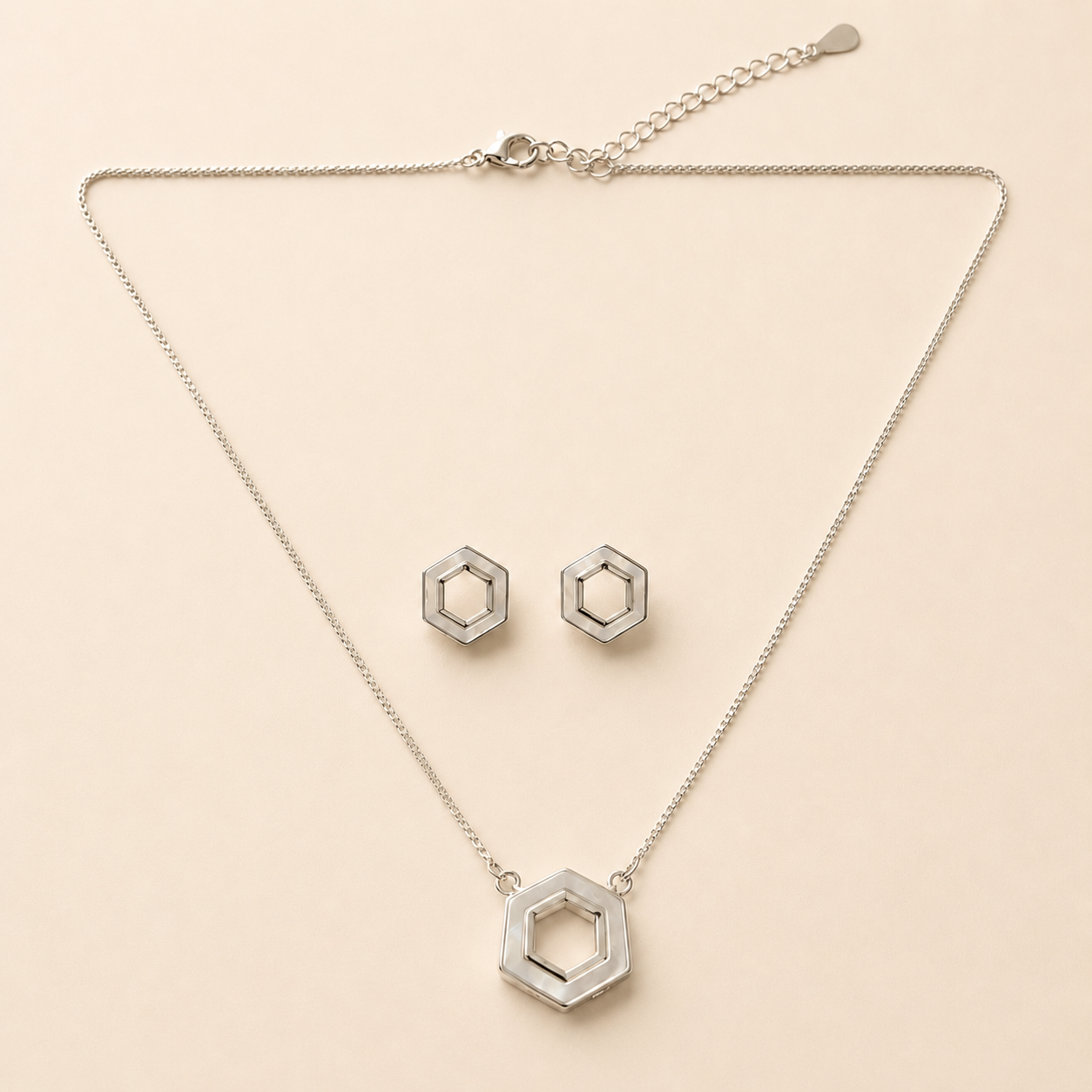 Lustre Hexa Necklace Set