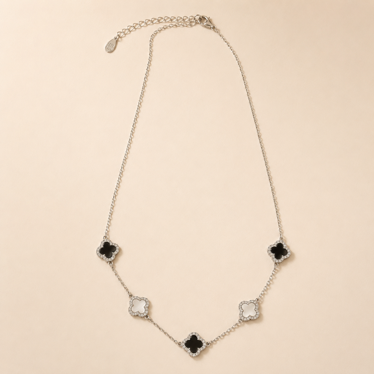 Midnight Clover Necklace