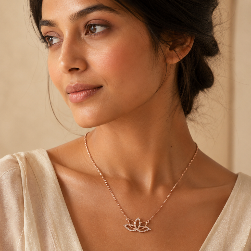 Aurelia Lotus Necklace