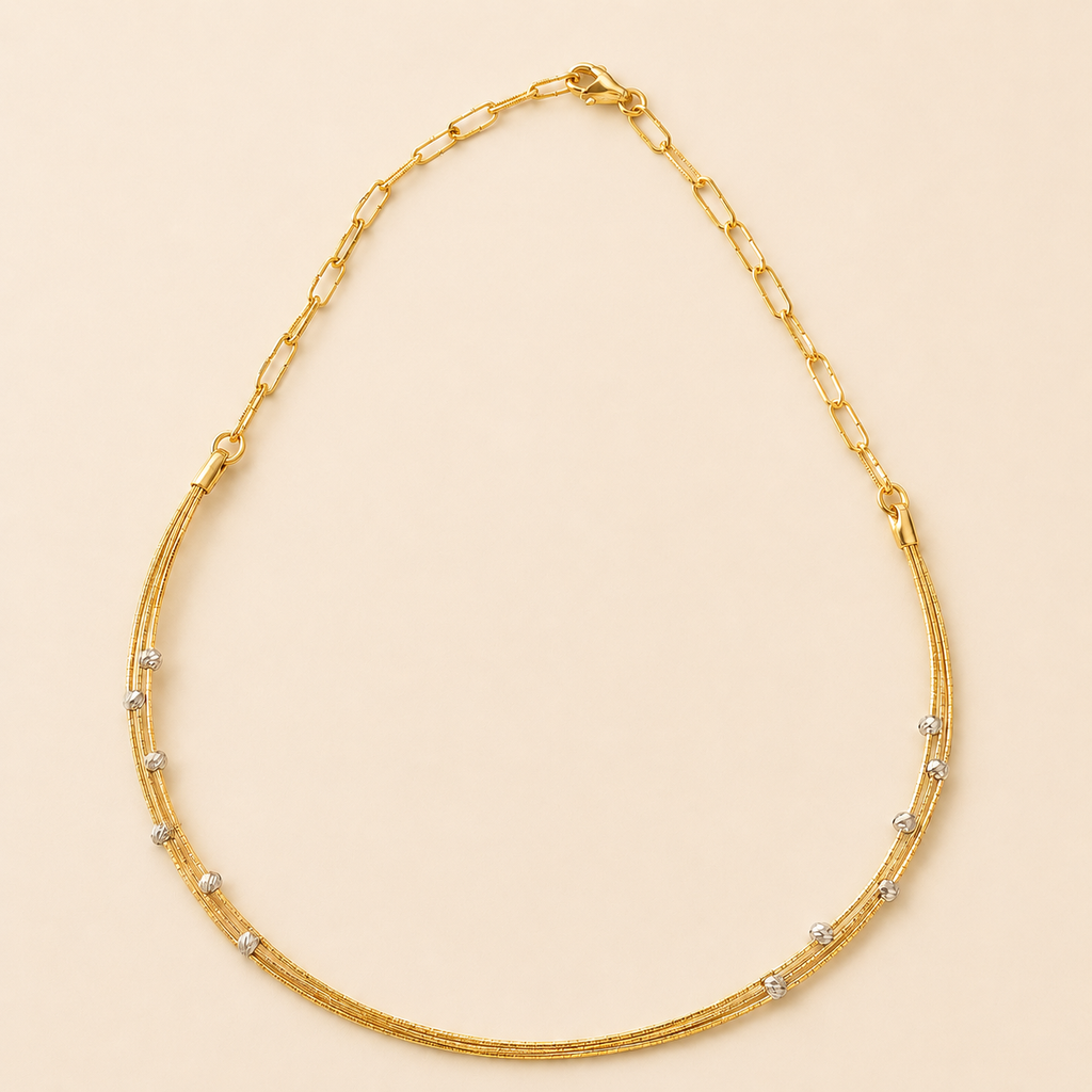 mahArha Dewdrop Drape Bloosom Necklace