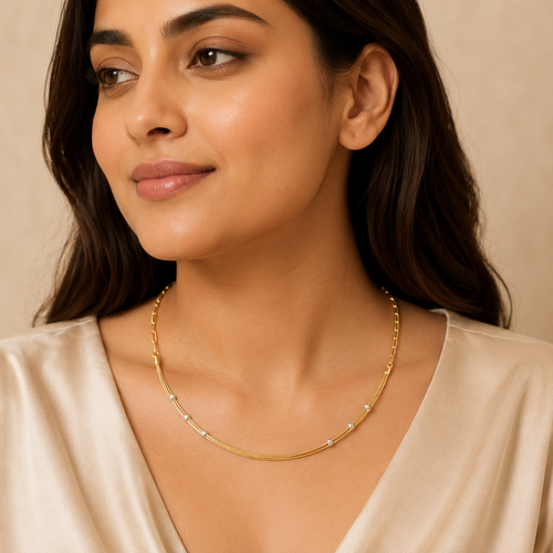 Dewdrop Drape Bloosom Necklace