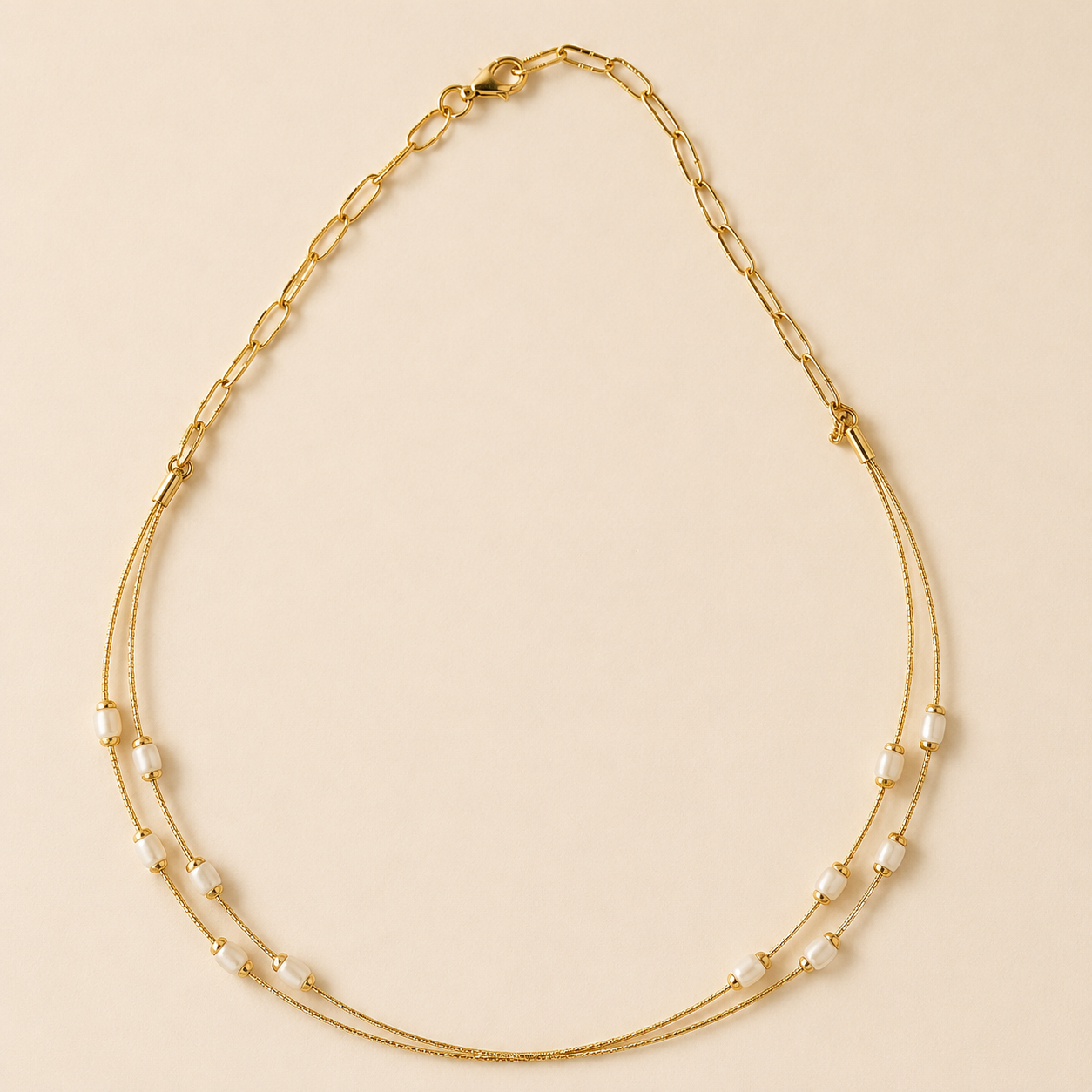 mahArha Pearl Cascade Bloosom Necklace