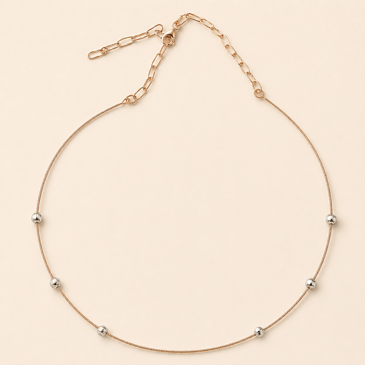 Rosé Orbit Bloosom Necklace