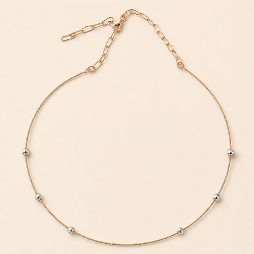 Rosé Orbit Bloosom Necklace