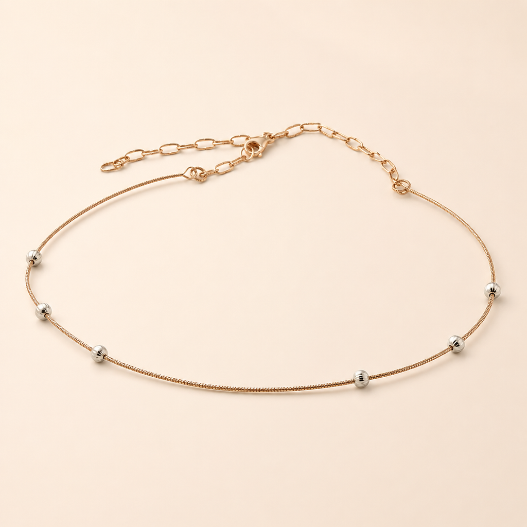 Rosé Orbit Bloosom Necklace