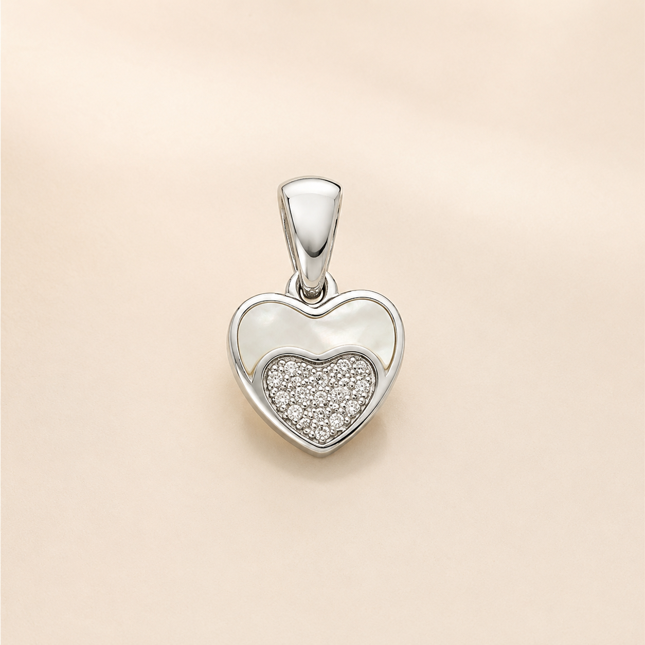 mahārha Ivory Heart Spark Pendant