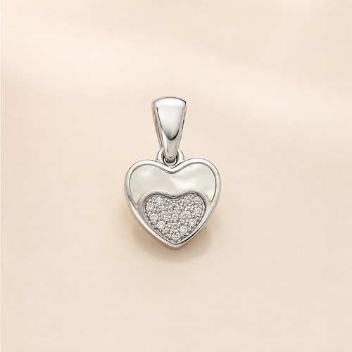 Ivory Heart Spark Pendant