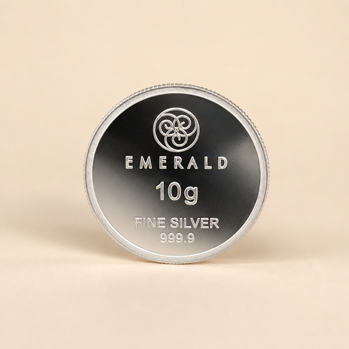 999 Silver Emerald Lakshmi Coin 10g