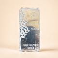 999 Silver Emerald Bar 100g