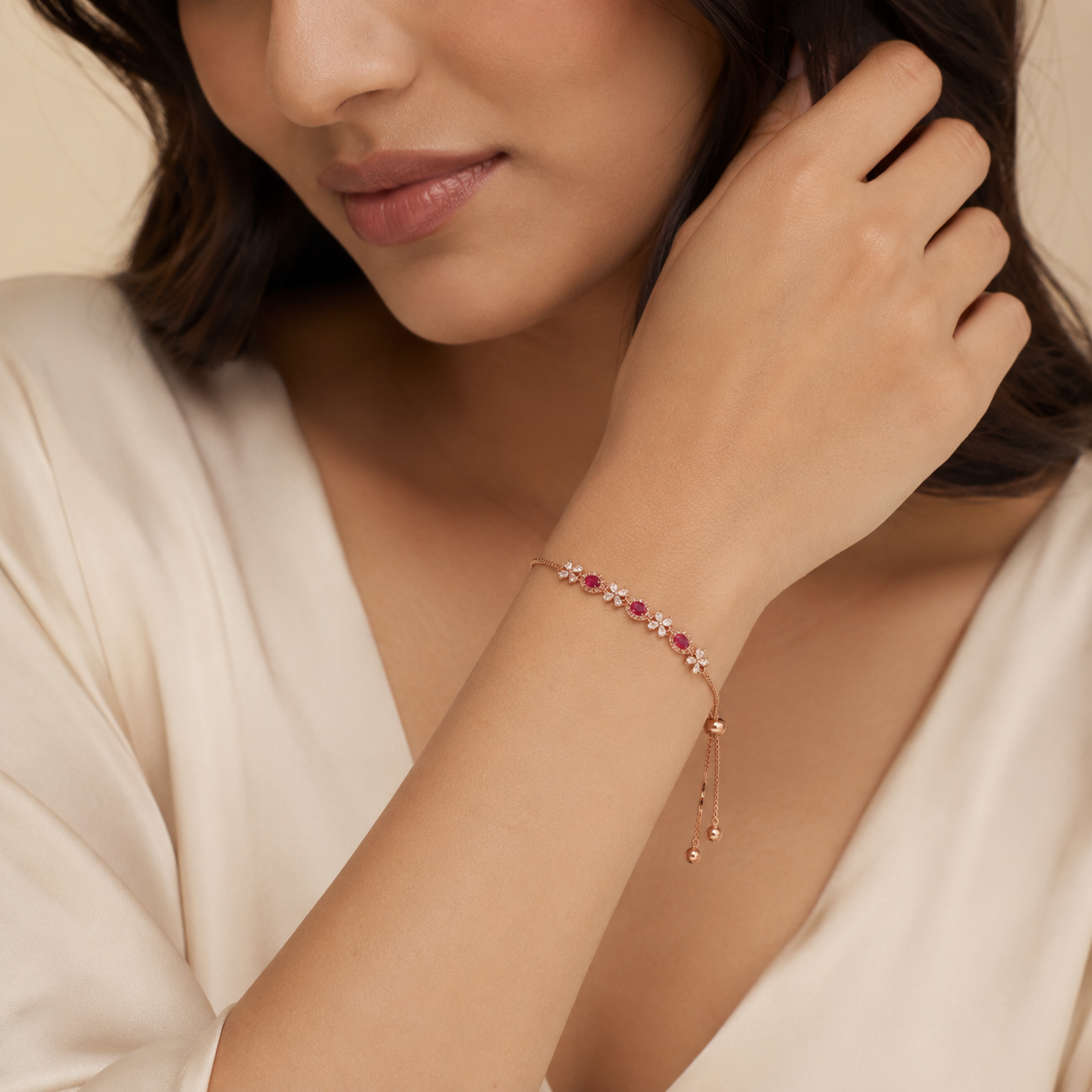 Rosé Bloom Bracelet