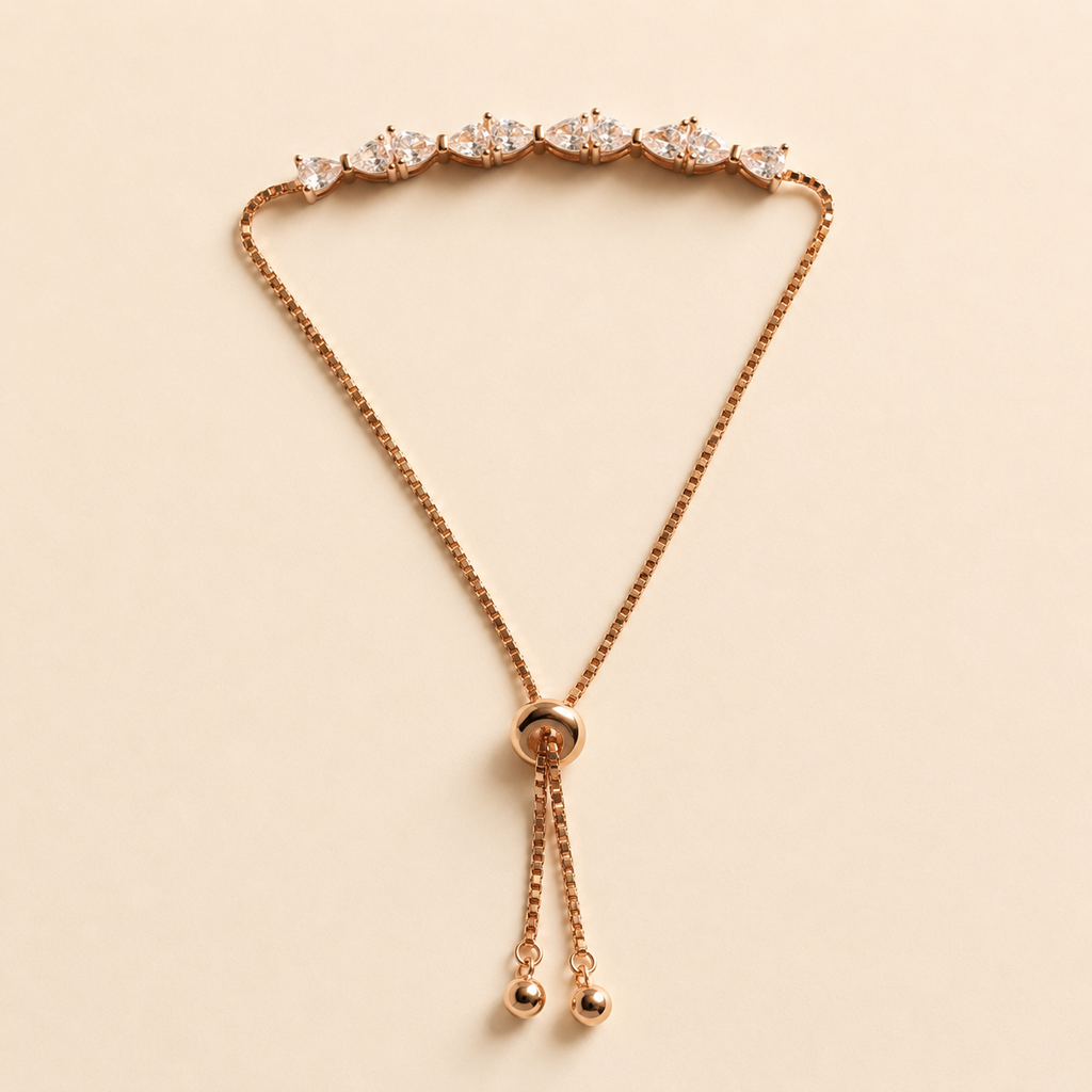 Rosé Heartline Bracelet