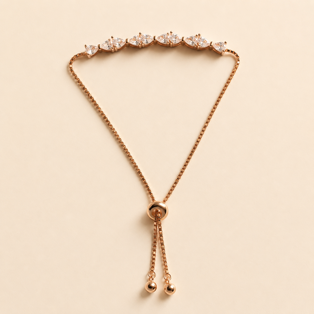Rosé Heartline Bracelet
