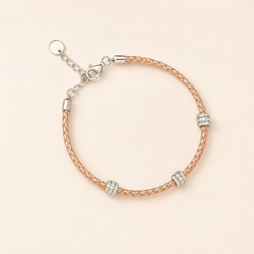 mahArha Rosé Weave Bracelet