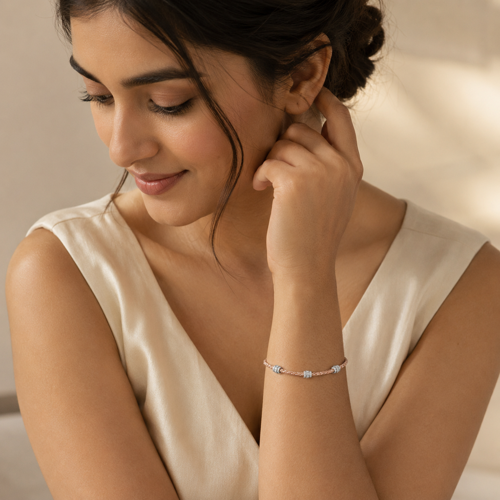 Rosé Weave Bracelet