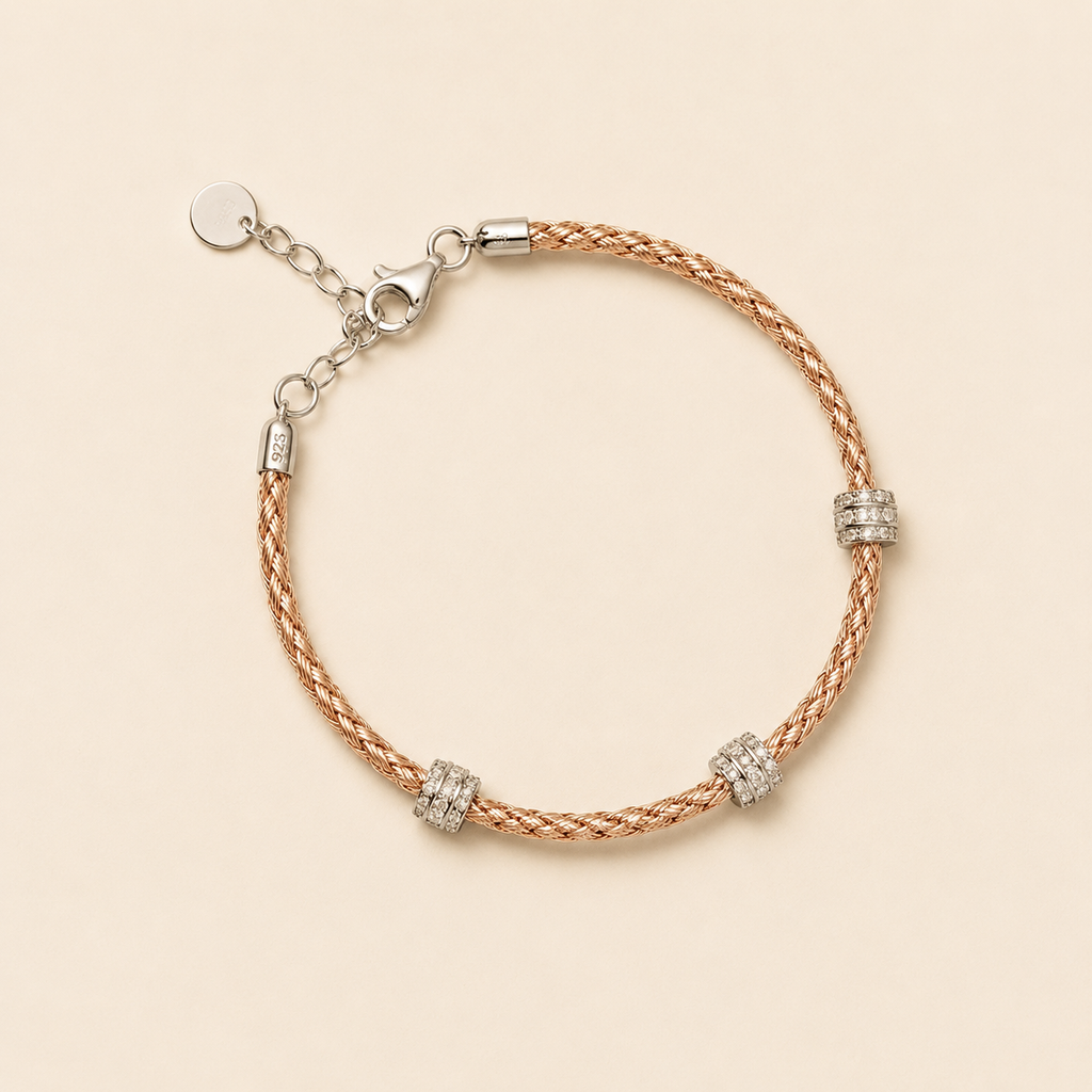 Rosé Weave Bracelet