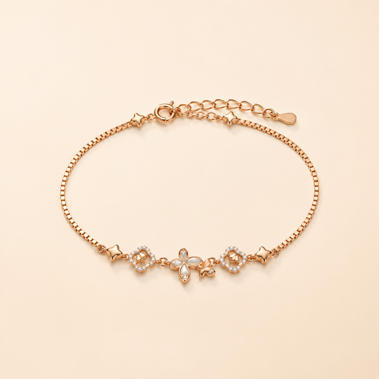 mahArha Rosé Bloom Flutter Bracelet
