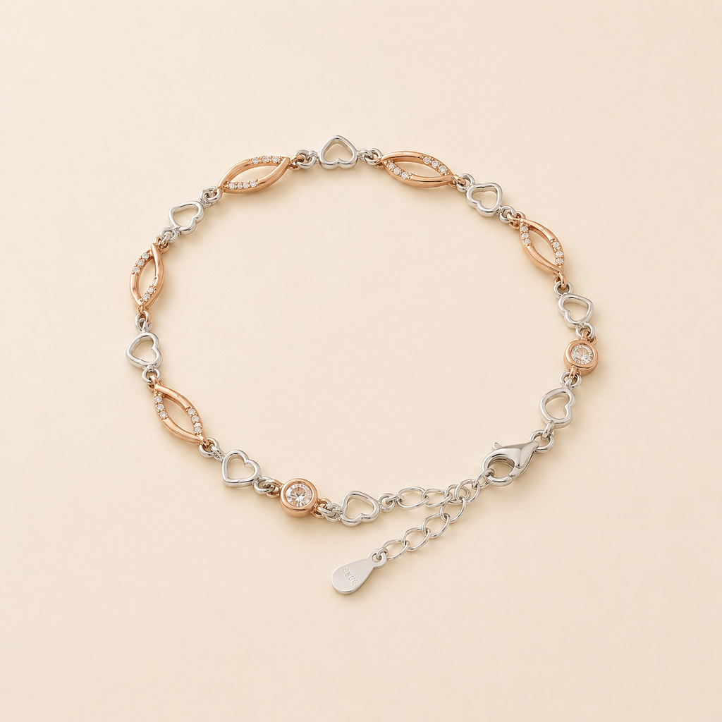 mahArha Rosé Heartvine Bracelet