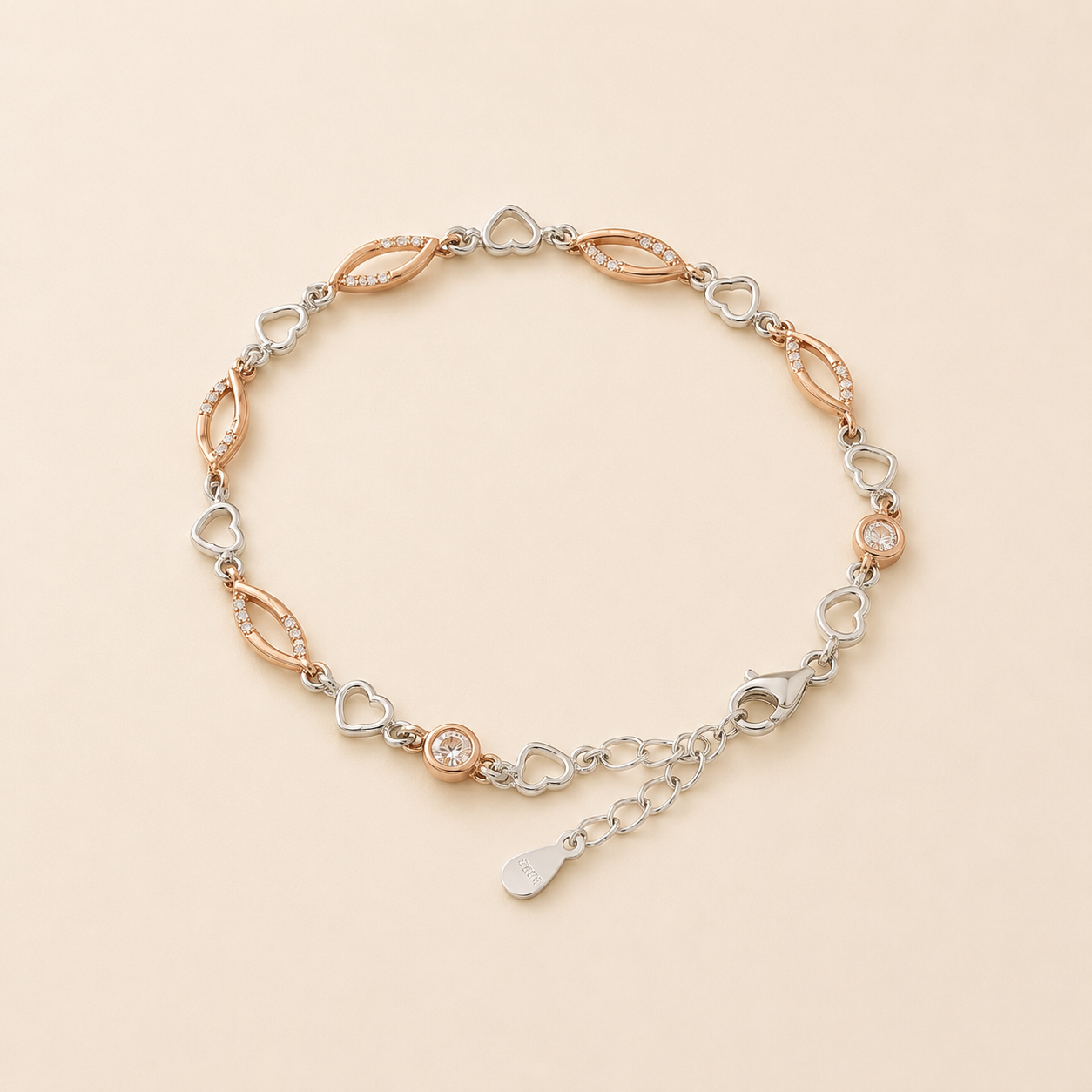 mahArha Rosé Heartvine Bracelet