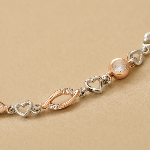 Rosé Heartvine Bracelet