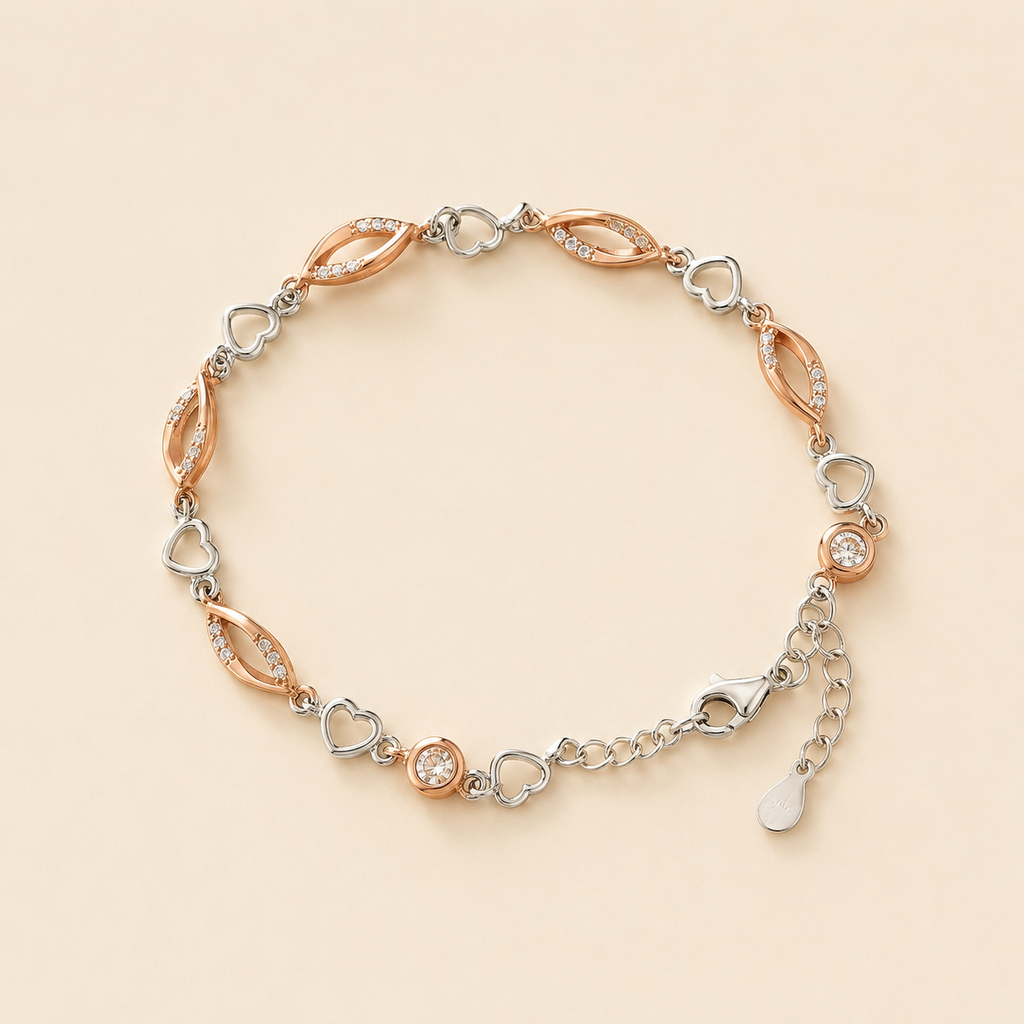 Rosé Heartvine Bracelet