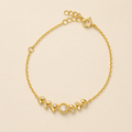 mahArha Gilded Leaf Halo Bracelet