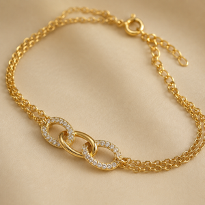 Gilded Orbit Bracelet