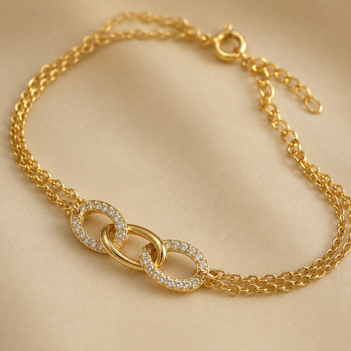 Gilded Orbit Bracelet