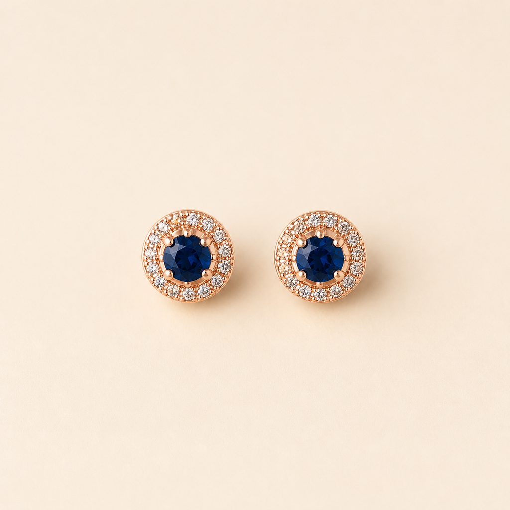 Midnight Aura Stud Earring