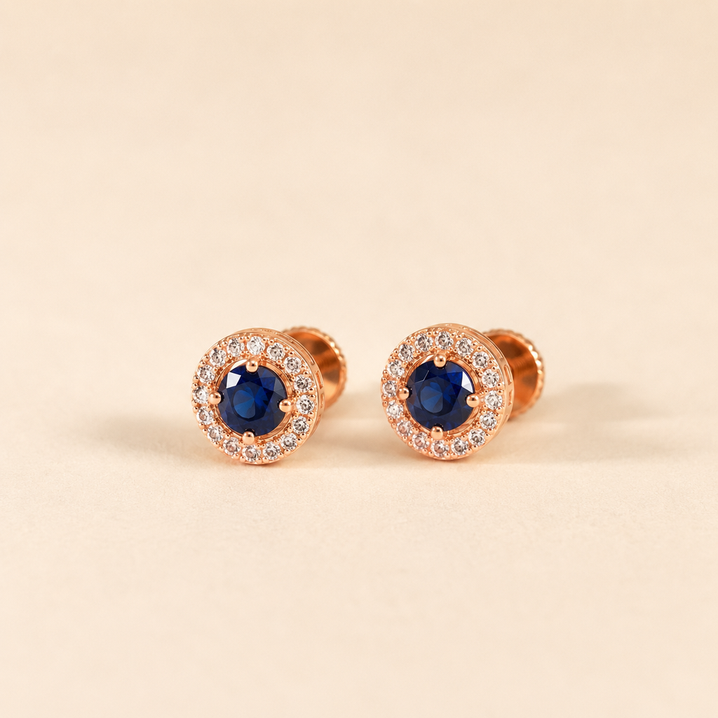 Midnight Aura Stud Earring