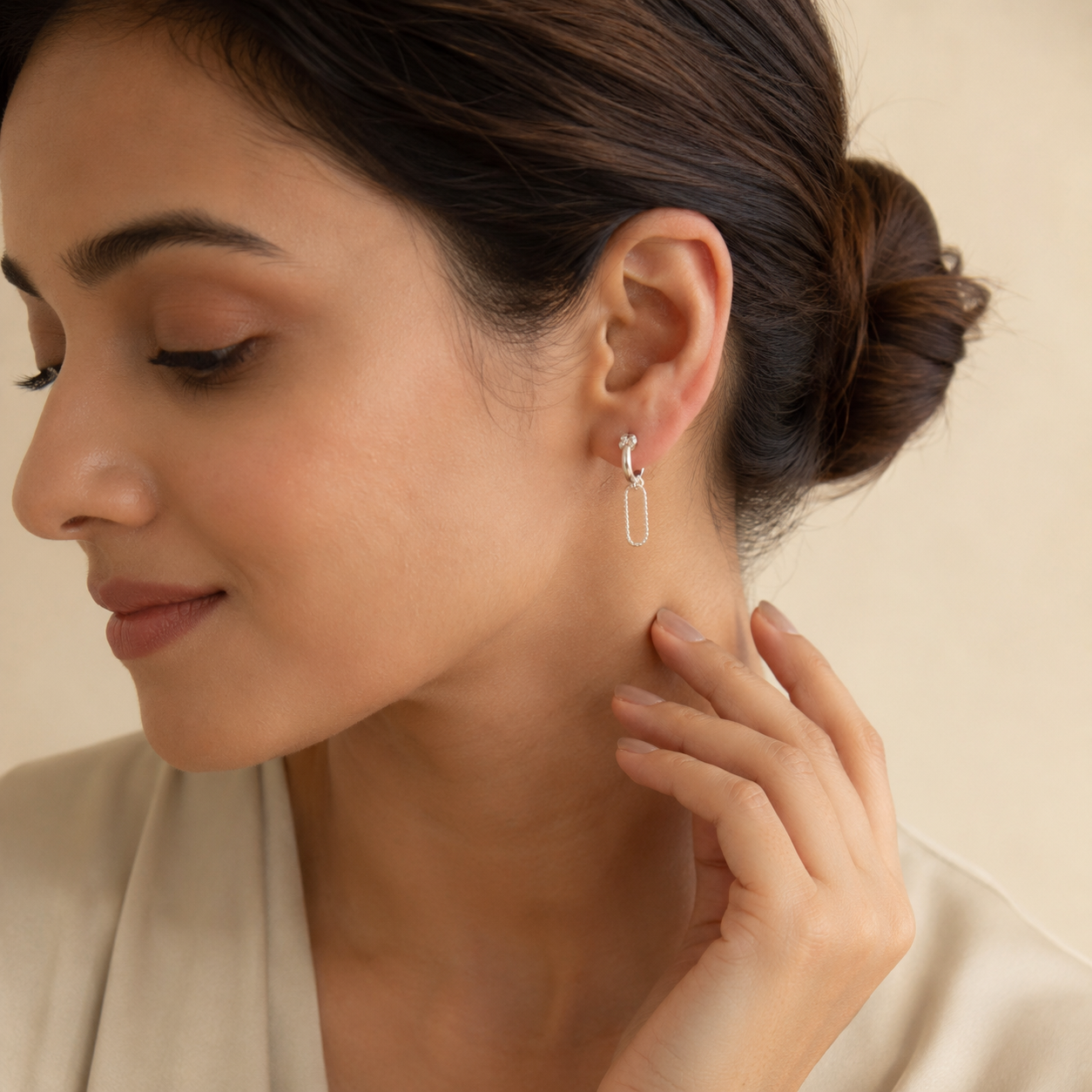 Luna Arc Drop Earring