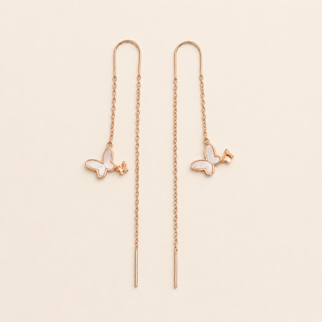 mahArha Rosé Flutter Threader Earring