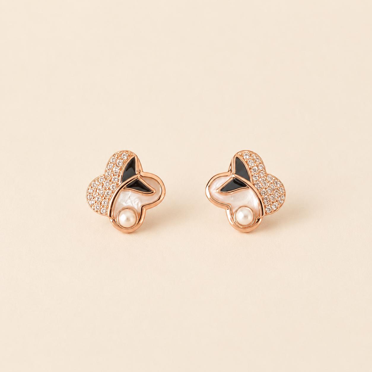 mahArha Rosé Pearl Flutter Earring