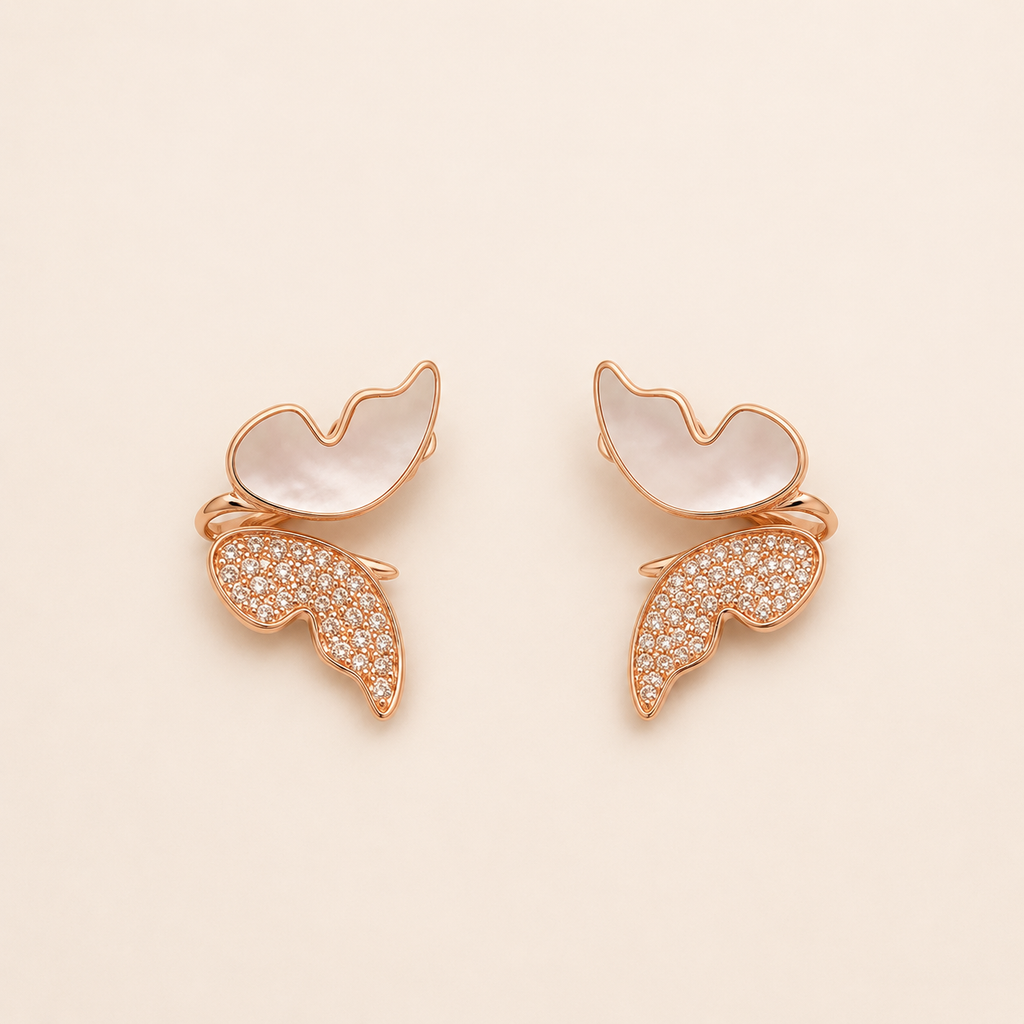 mahArha Rosé Butterfly Glow Earring