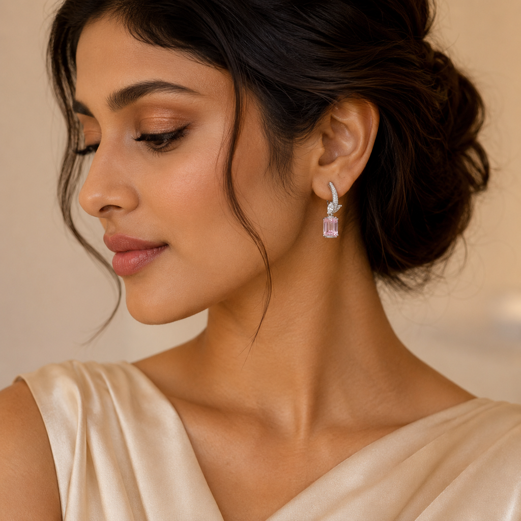 Blush Radiance Drop Earring