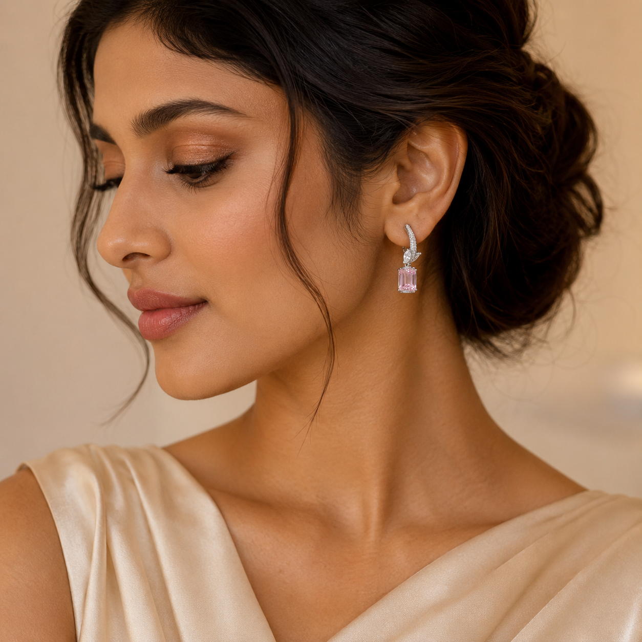 Blush Radiance Drop Earring