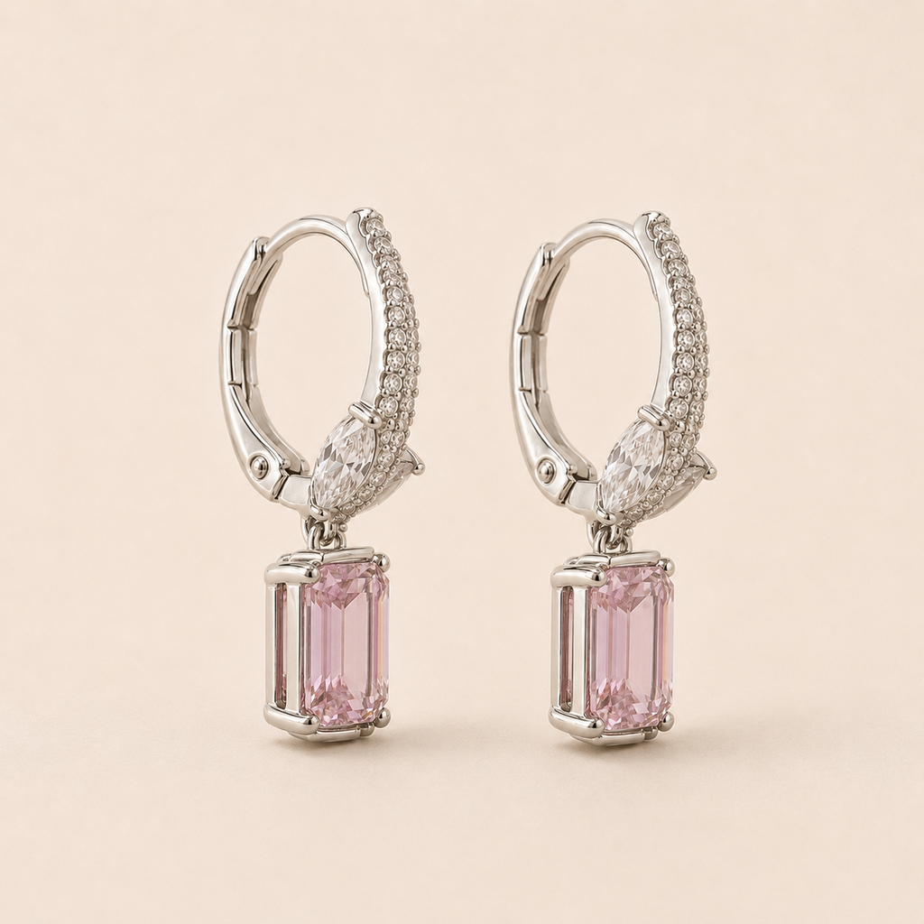 Blush Radiance Drop Earring