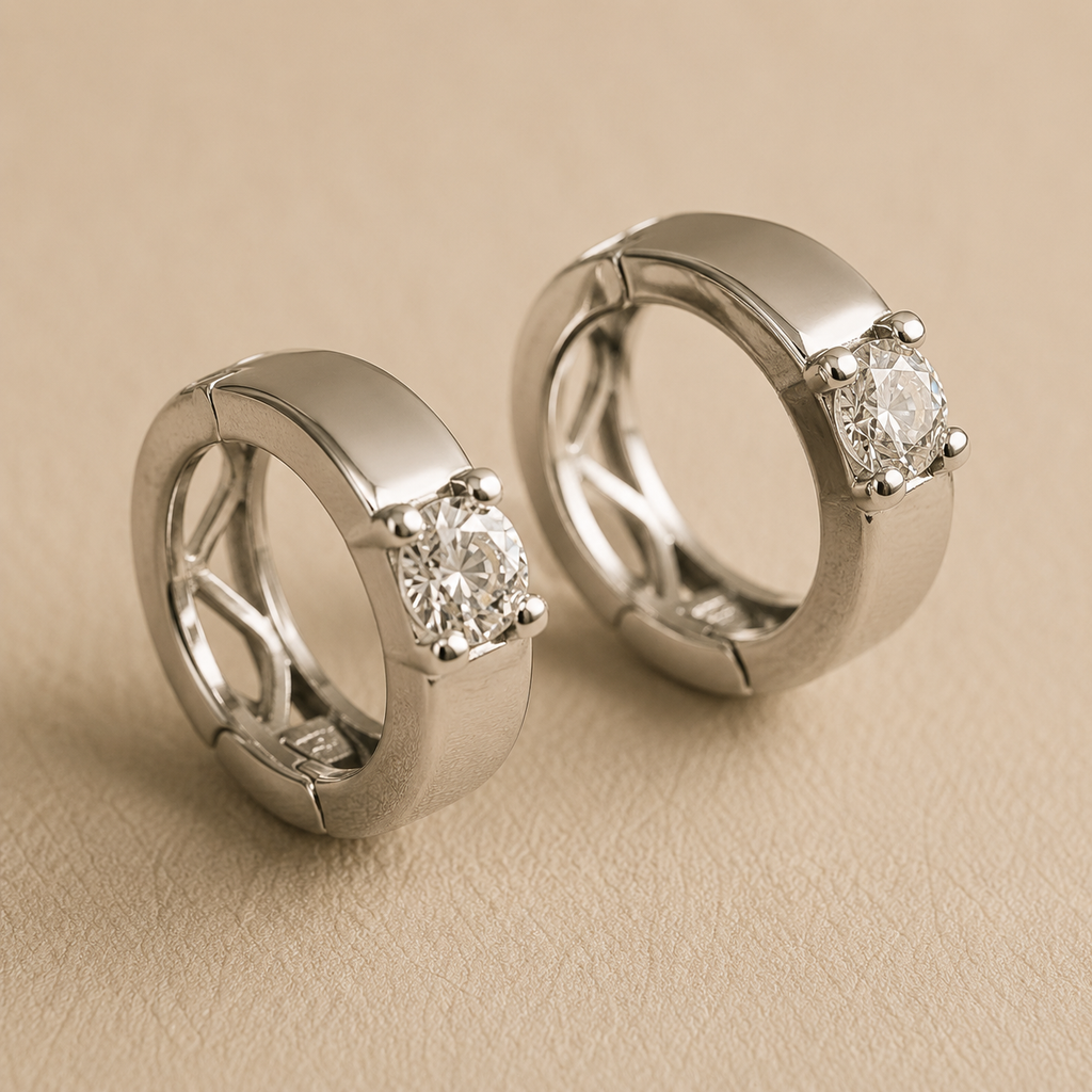 mahArha Facet Glow Hoop Earring