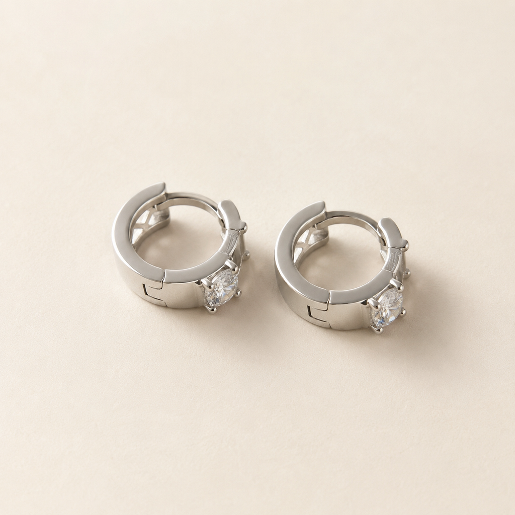 Facet Glow Hoop Earring