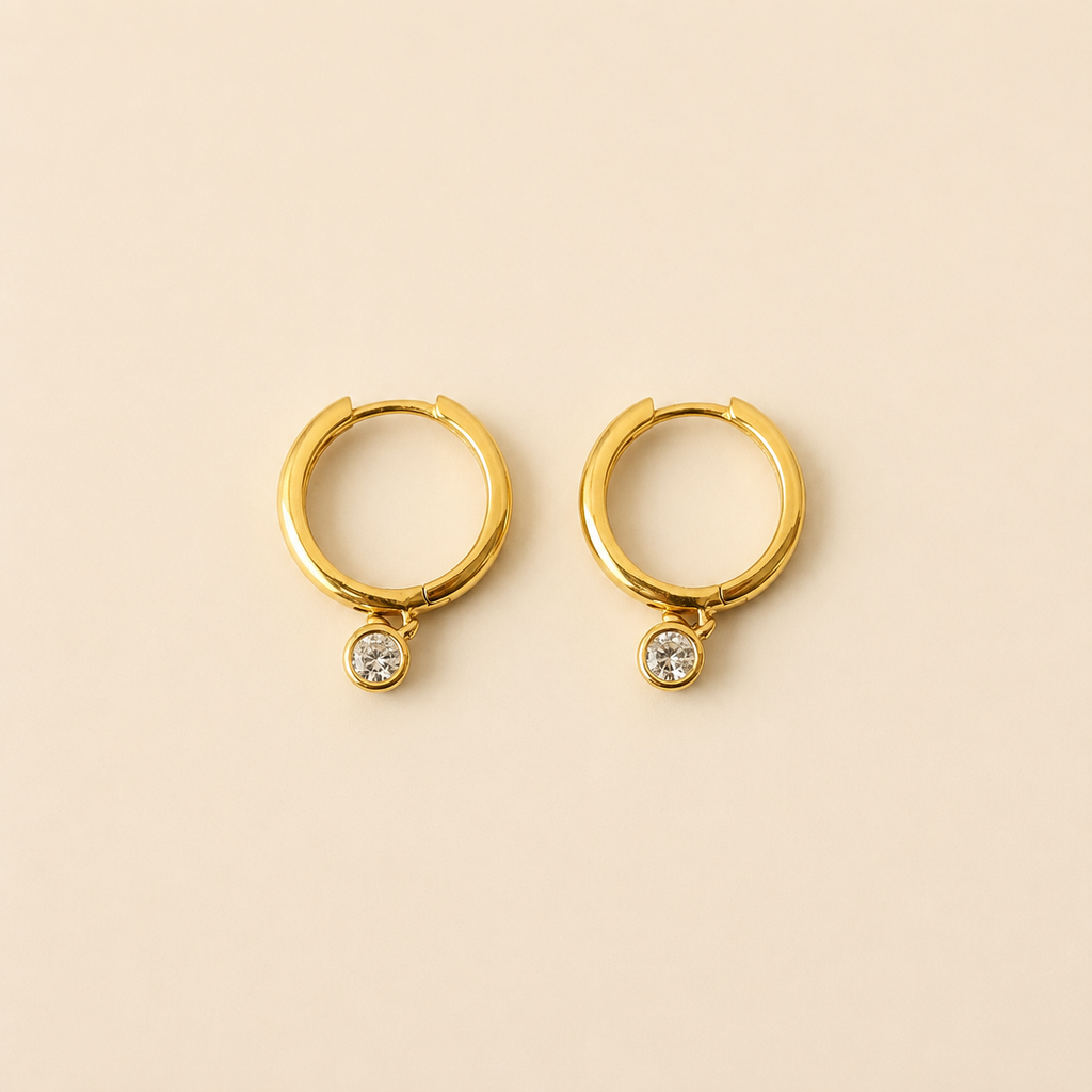 mahArha Luna Drop Glow Hoop Earring