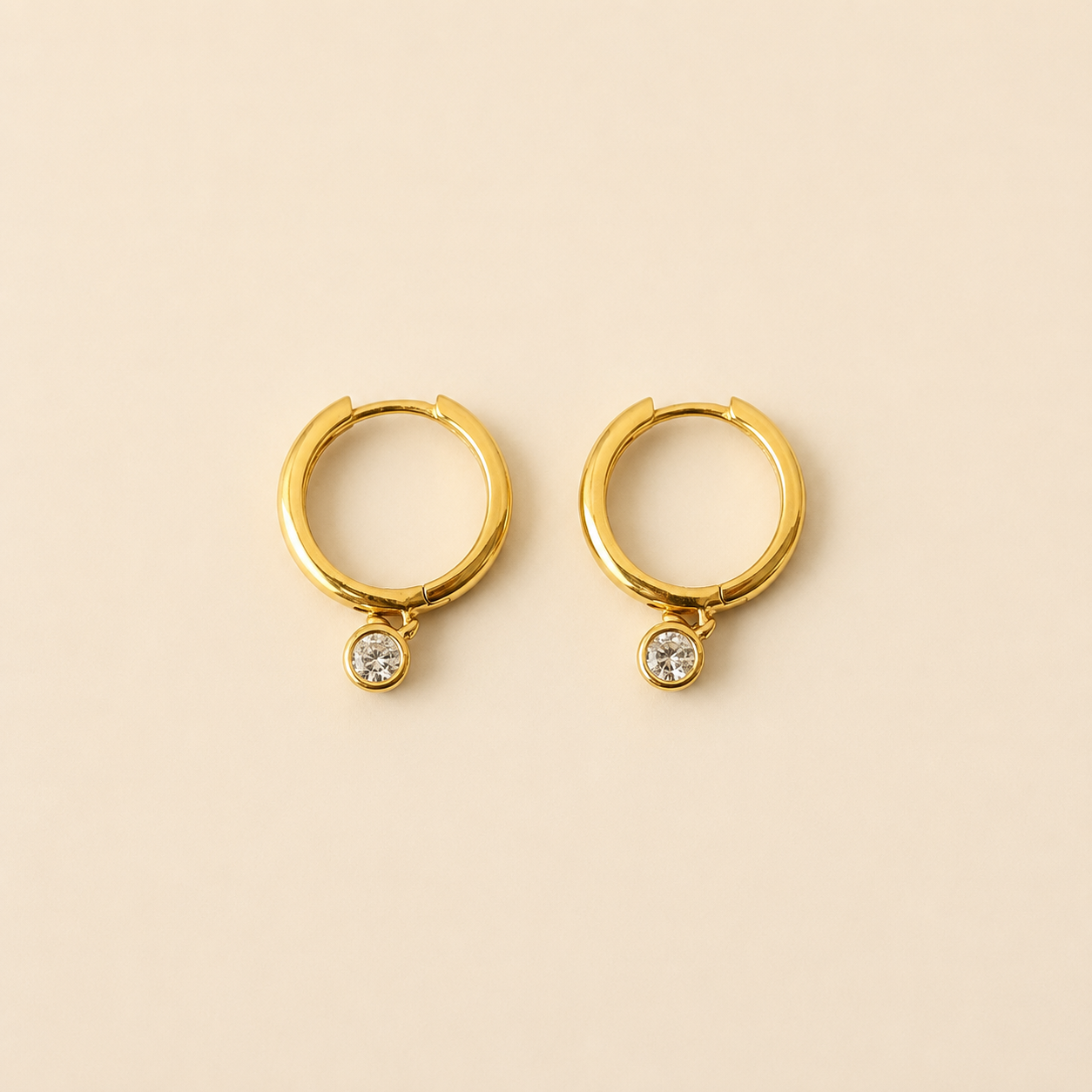 mahArha Luna Drop Glow Hoop Earring