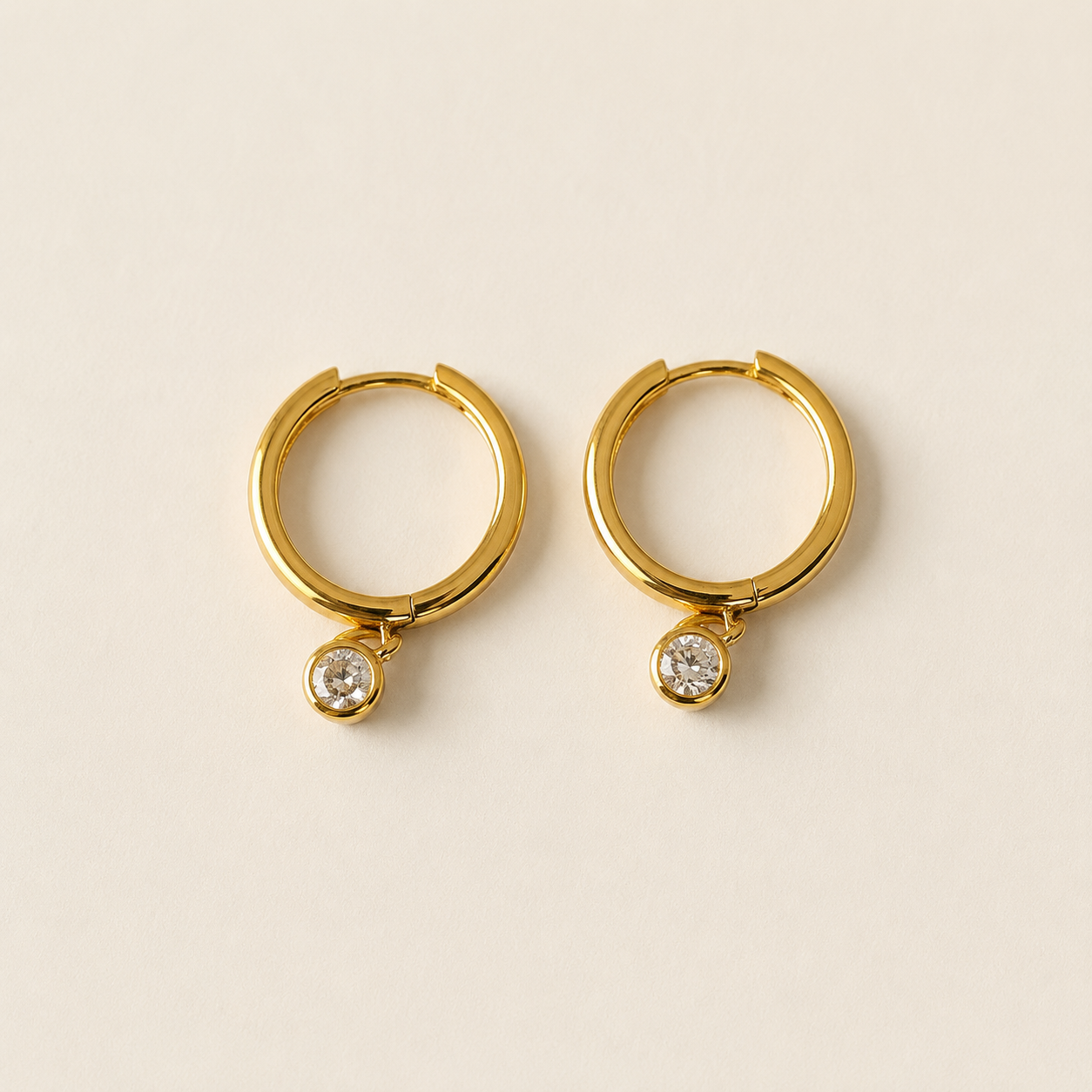 Luna Drop Glow Hoop Earring