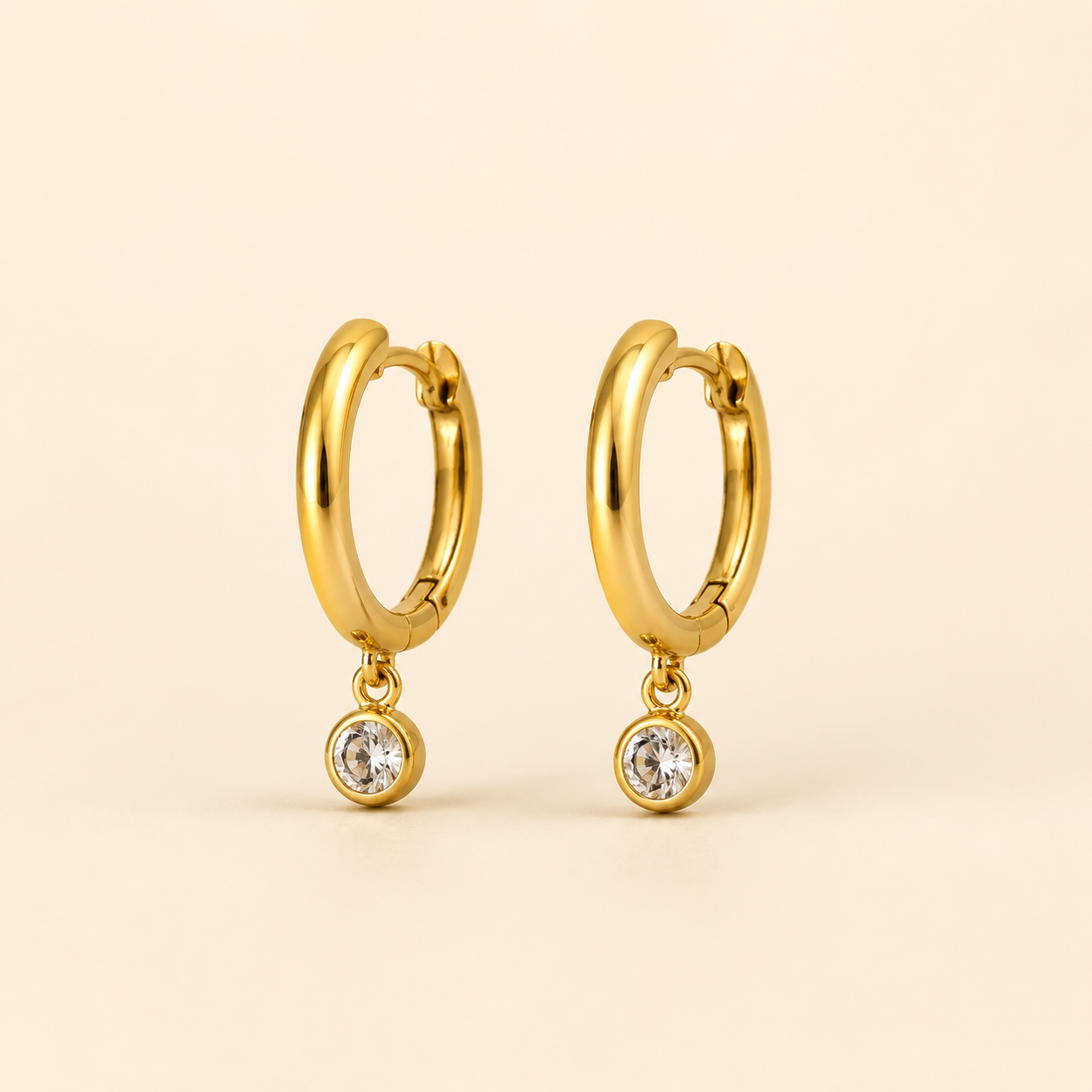 Luna Drop Glow Hoop Earring