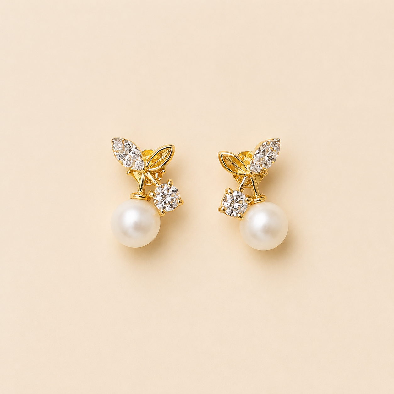 mahArha Pearl Bloom Stud Earring