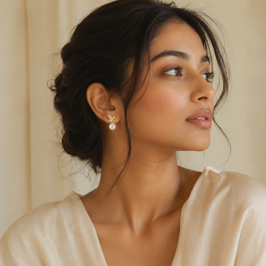 Pearl Bloom Stud Earring