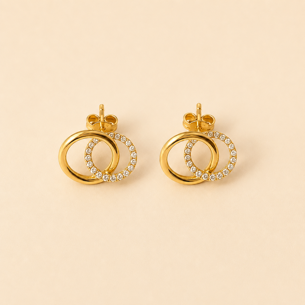 Dual Glow Stud Earring