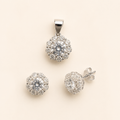 mahArha Radiant Bloom Pendant & Earring Set